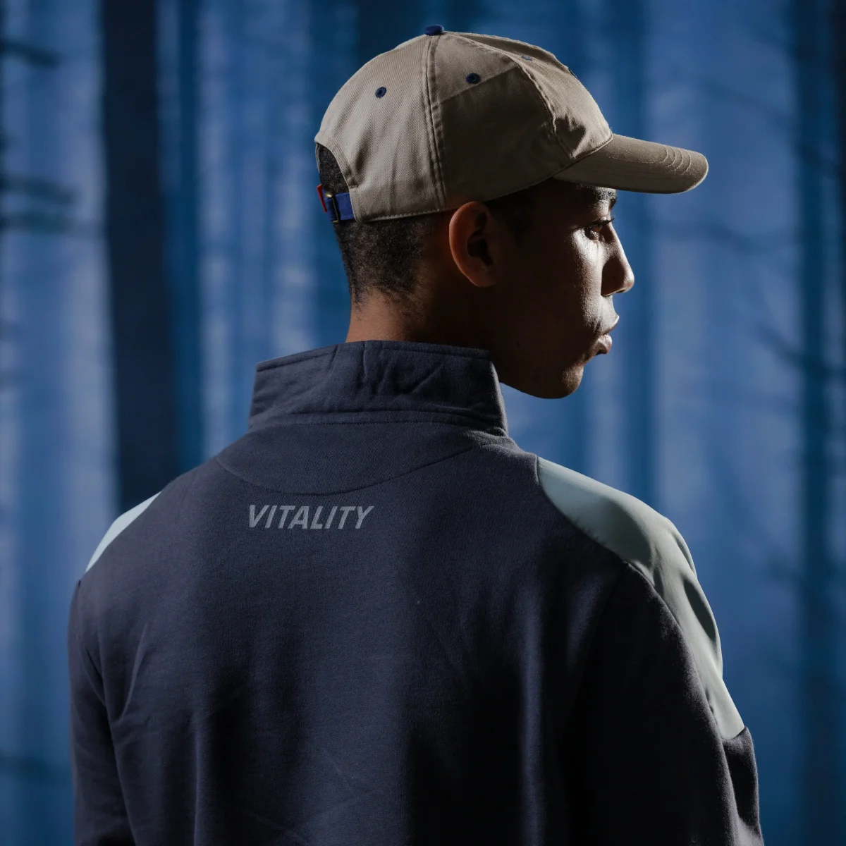 Pull à zip Light Tech noir et gris – Image 7