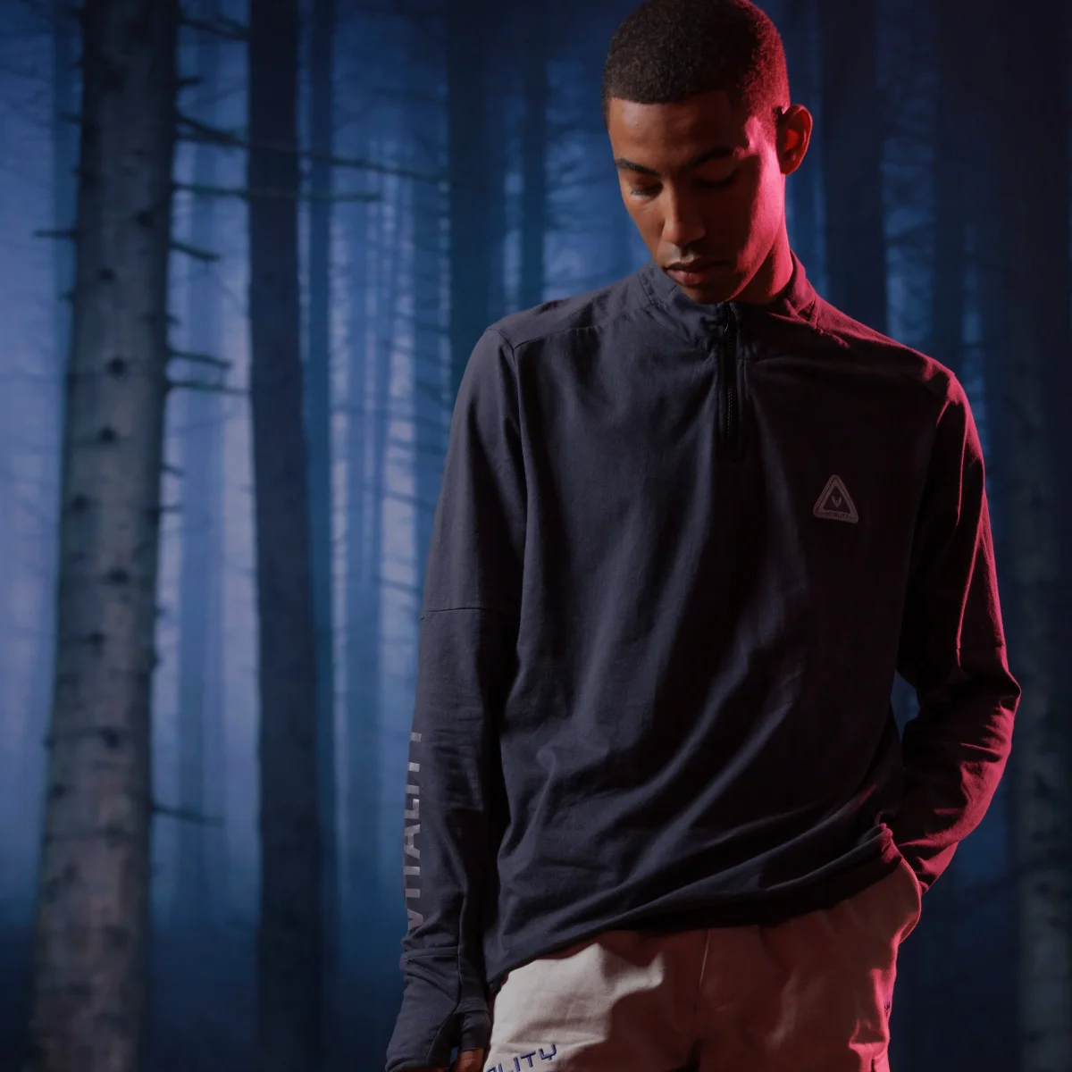 T-shirt à manches longues Tech gris – Image 3