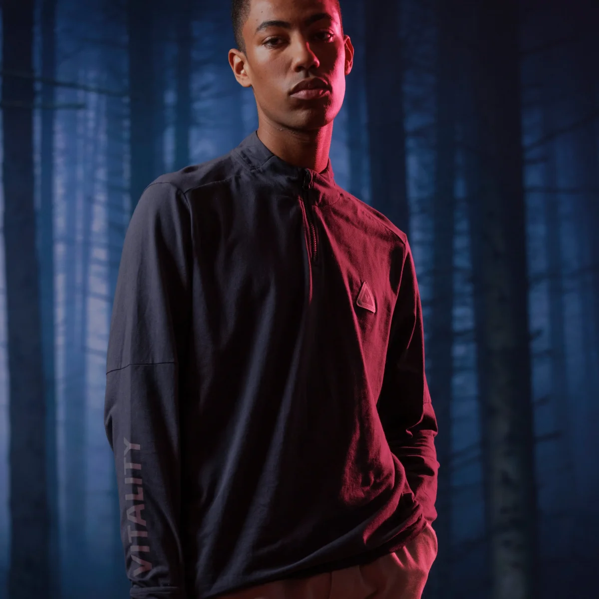 T-shirt à manches longues Tech gris – Image 5