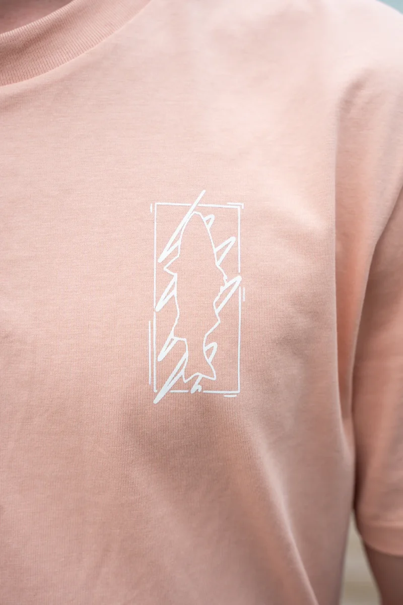 T-shirt "L'Écume" - Saumon – Image 3