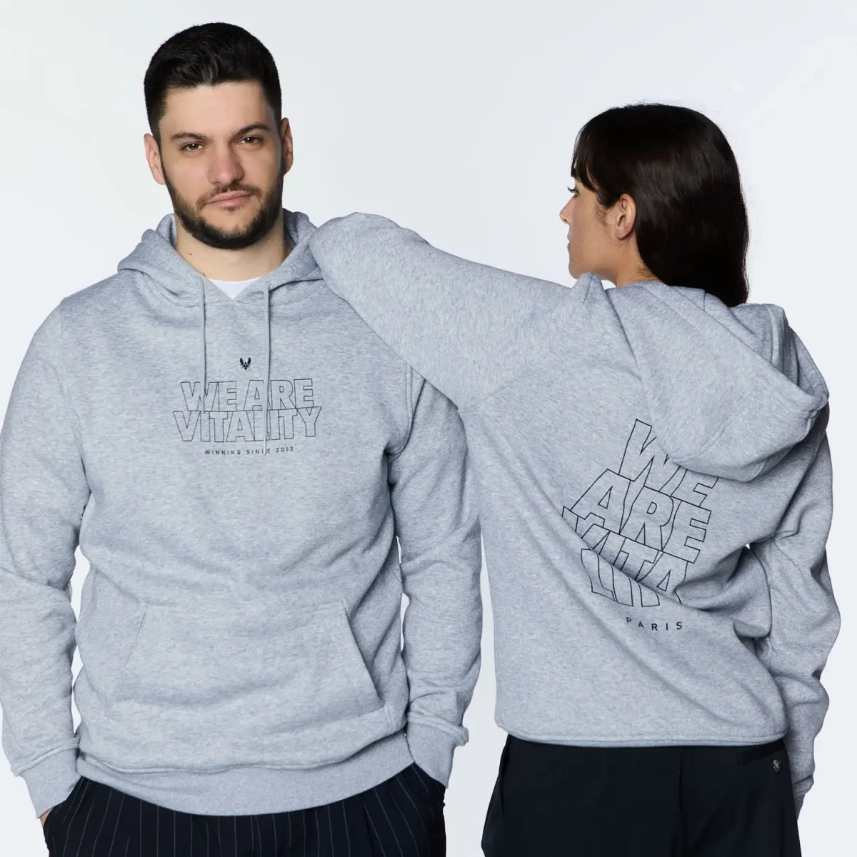 Hoodie Essentials Vitality gris