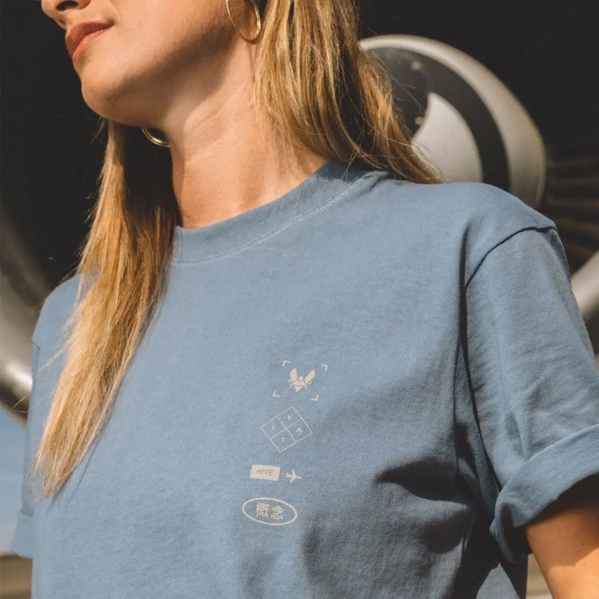 T-shirt Blue Airline – Image 3